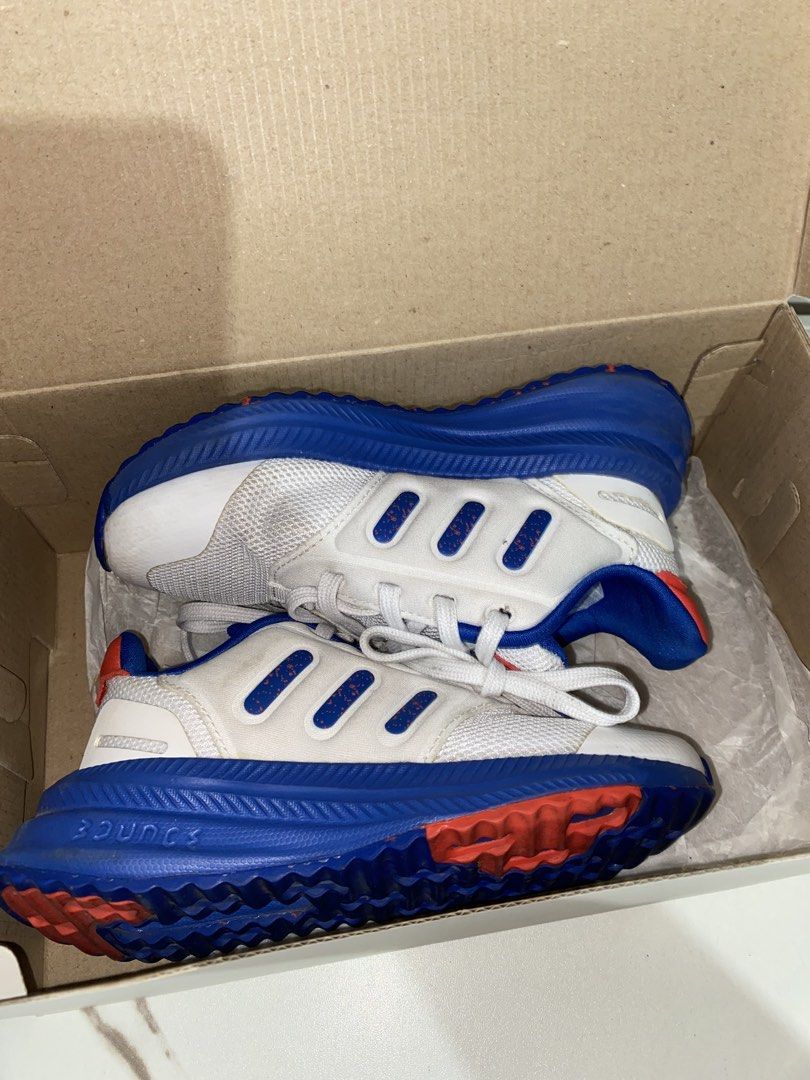 Adidas x plr phase c for kids (Category: Sneakers) located in Manila. Submitted by dang666 (Listing ID 1439058087, Image 1). Description: Running shoes for kids Size : US 10 1/2K / UK 10K / 16.7cm 9/10 condition No issue With box Sta.ana taguig location.
