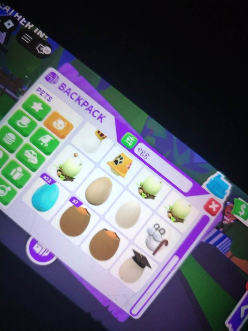 Adopt me EGGS (Category: Game Gift Cards & Accounts) located in Manila. Submitted by robloxplug (Listing ID 1438991177, Image 2). Description: im selling my eggiess pm me for pricess Gcash, Paymaya, Paypal.