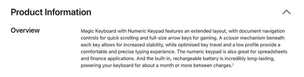 Apple Magic Keyboard with Numeric Keypad459646617446010881