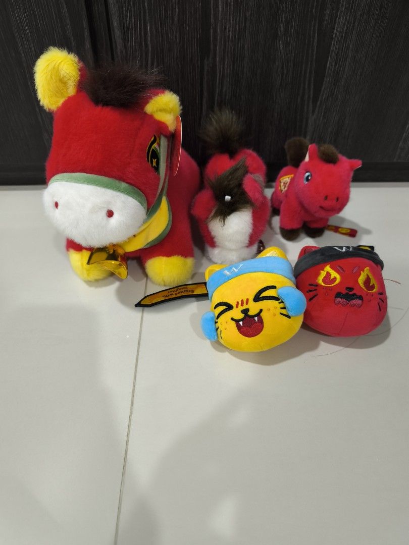 Assorted Plush Toys - Horses, Cats, and More!, Hobbies & Toys, Toys ...