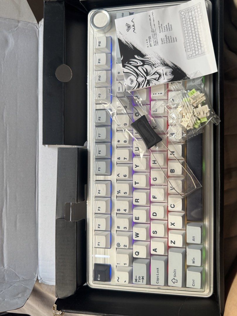 AULA F75 Mechanical Keyboard - White459326155674757121