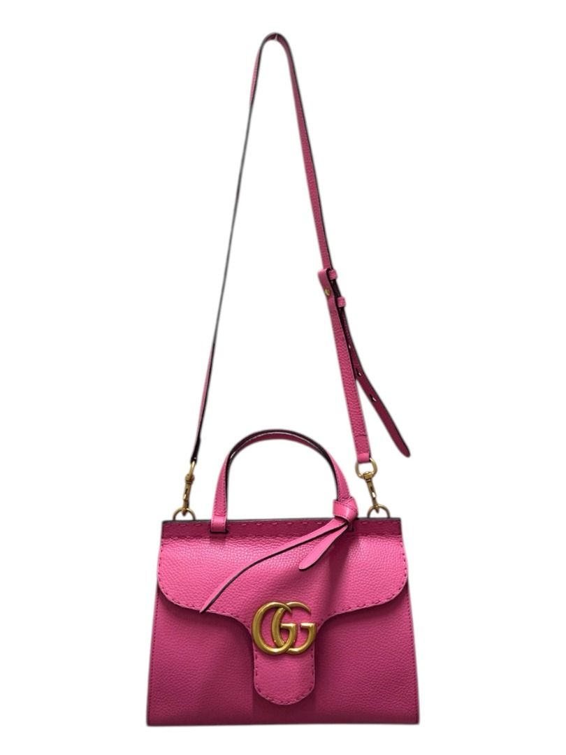 Authentic GUCCI GG Marmont Top Handle Shoulder Bag (Category: Shoulder Bags) located in General Trias. Submitted by japan_secondhand_products (Listing ID 1438979288, Image 3). Description: condition ★★★★☆☆ (Little signs of use) * Please check the notes before purchasing regarding the condition . accessories bag situation This item shows very little signs of use, but there may be minor scratches and stains in various places due to wear and tear, a