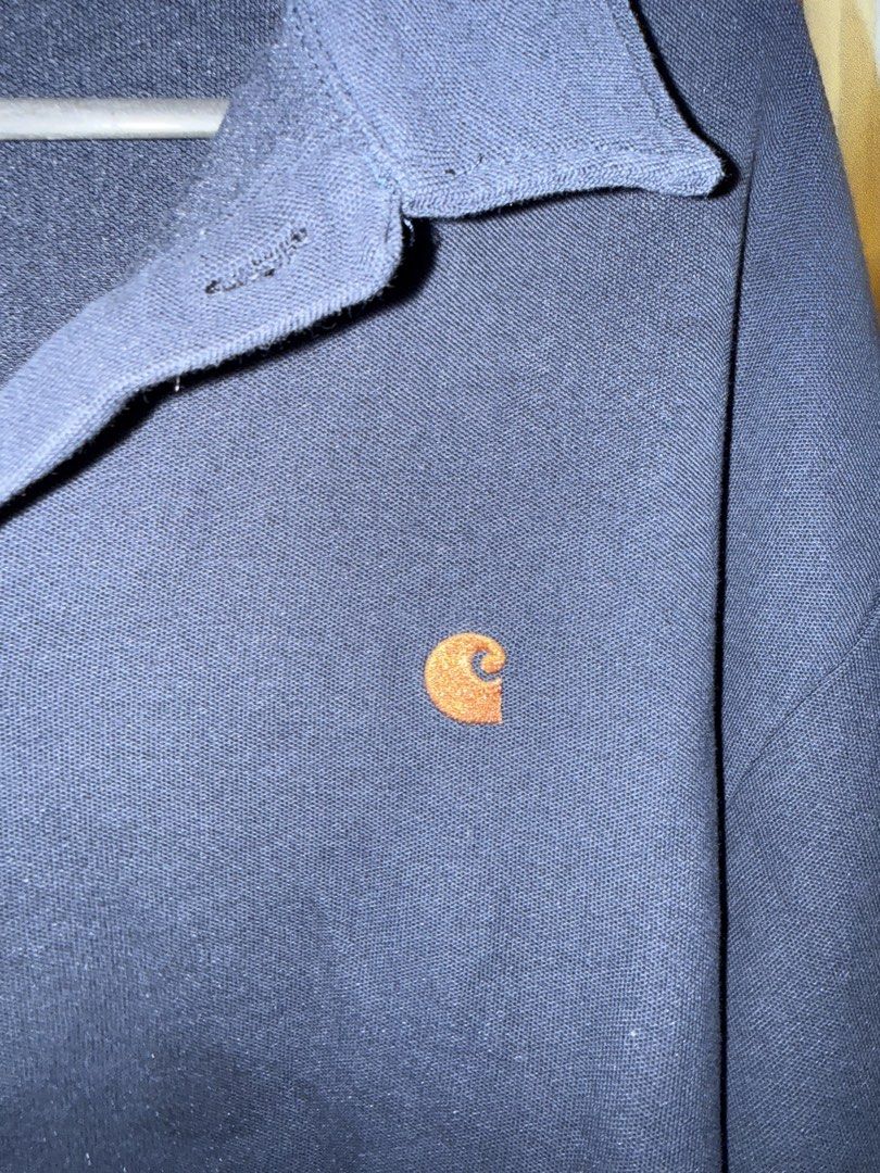 Carhartt Work In Progress Long Sleeve Polo Shirt (Category: Tshirts & Polo Shirts ) located in Quezon City. Submitted by jessyda (Listing ID 1439013732, Image 3). Description: - Carhartt Work In Progress long sleeve polo shirt - Color: Navy Blue - Size: XL - Embroidered Carhartt logo on chest - Collared neckline - Ribbed cuffs - Comfortable fabric - Perfect for casual wear RFS: Decluttering.