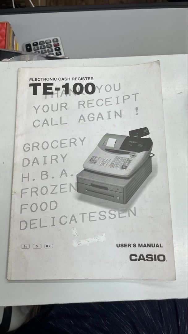 Casio TE-100 Electronic Cash Register459340444200478722