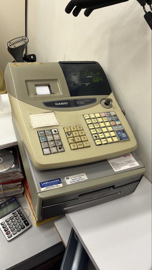 Casio TE-100 Electronic Cash Register459340444200478720