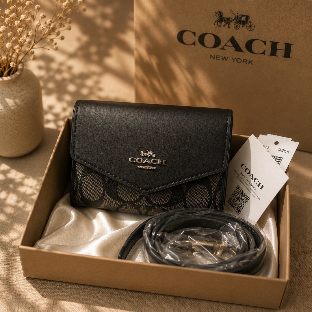 coach sling wallet (Category: Luxury Bags & Wallets) located in Paranaque City. Submitted by maidaluxph_star (Listing ID 1439002471, Image 1). Description: Coach sling wallet Comes with complete inclusion .