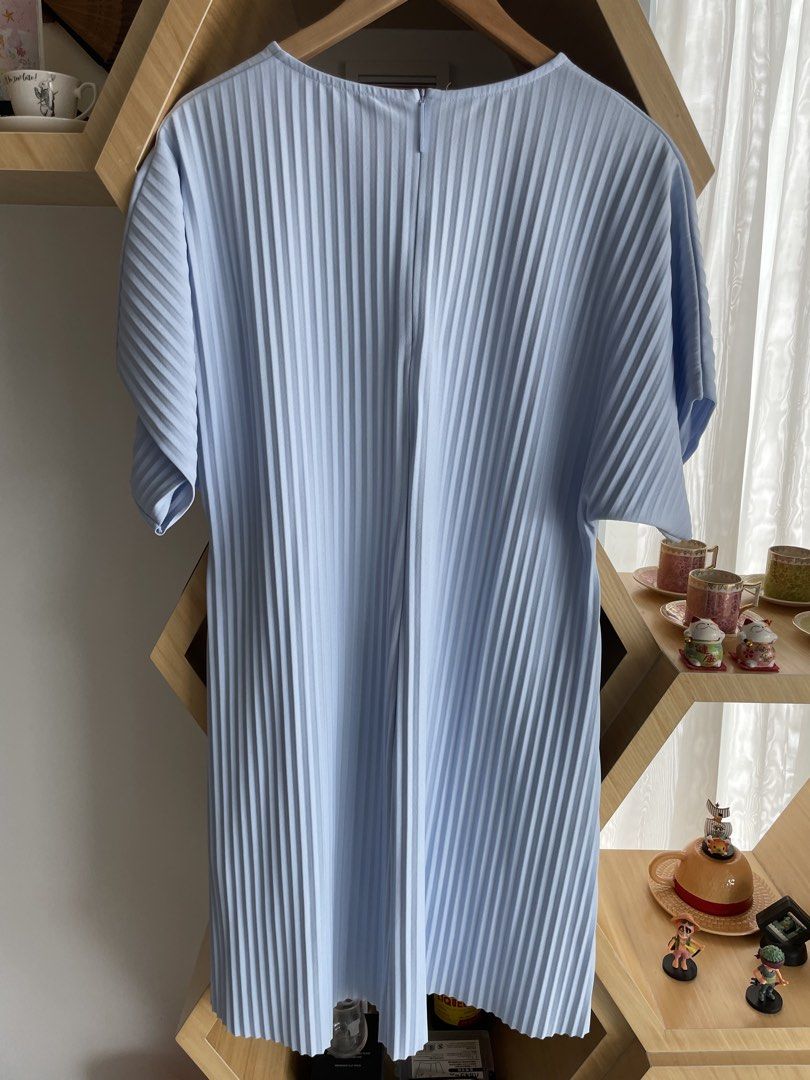 cos blue pleated dress Hathaway Maxi Dress | Blue Floral | Womens