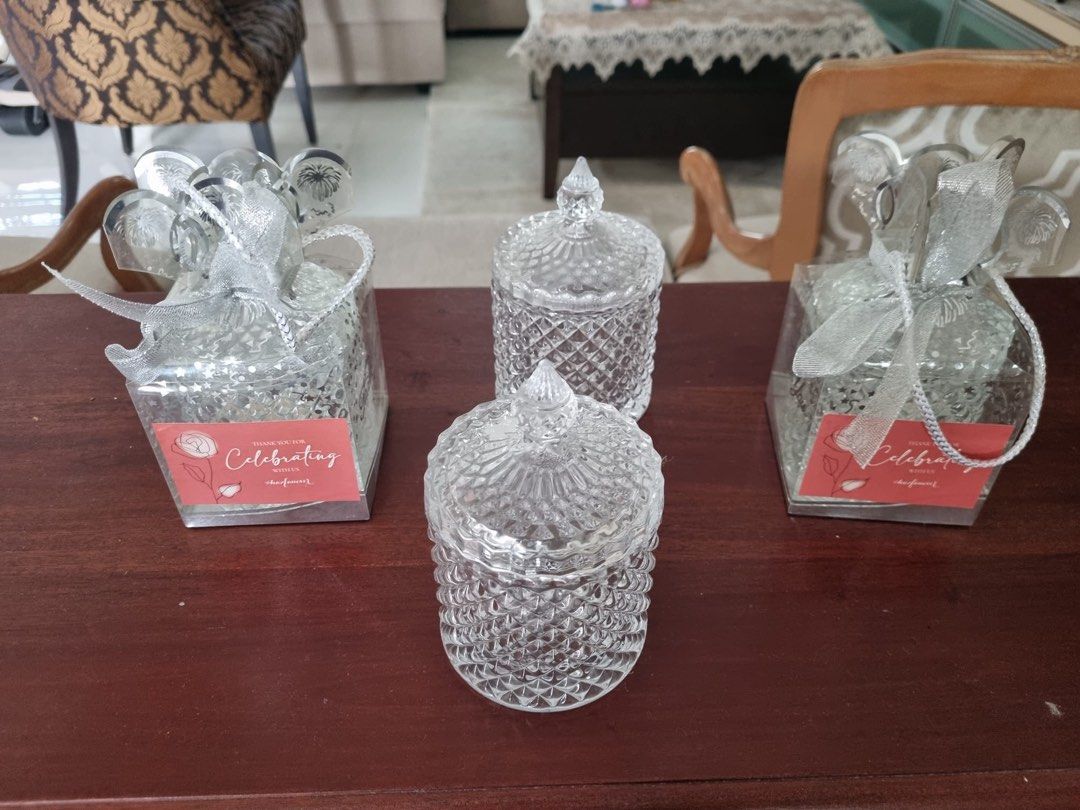 Crystal Candy Jars with Lids - New459269979788421120
