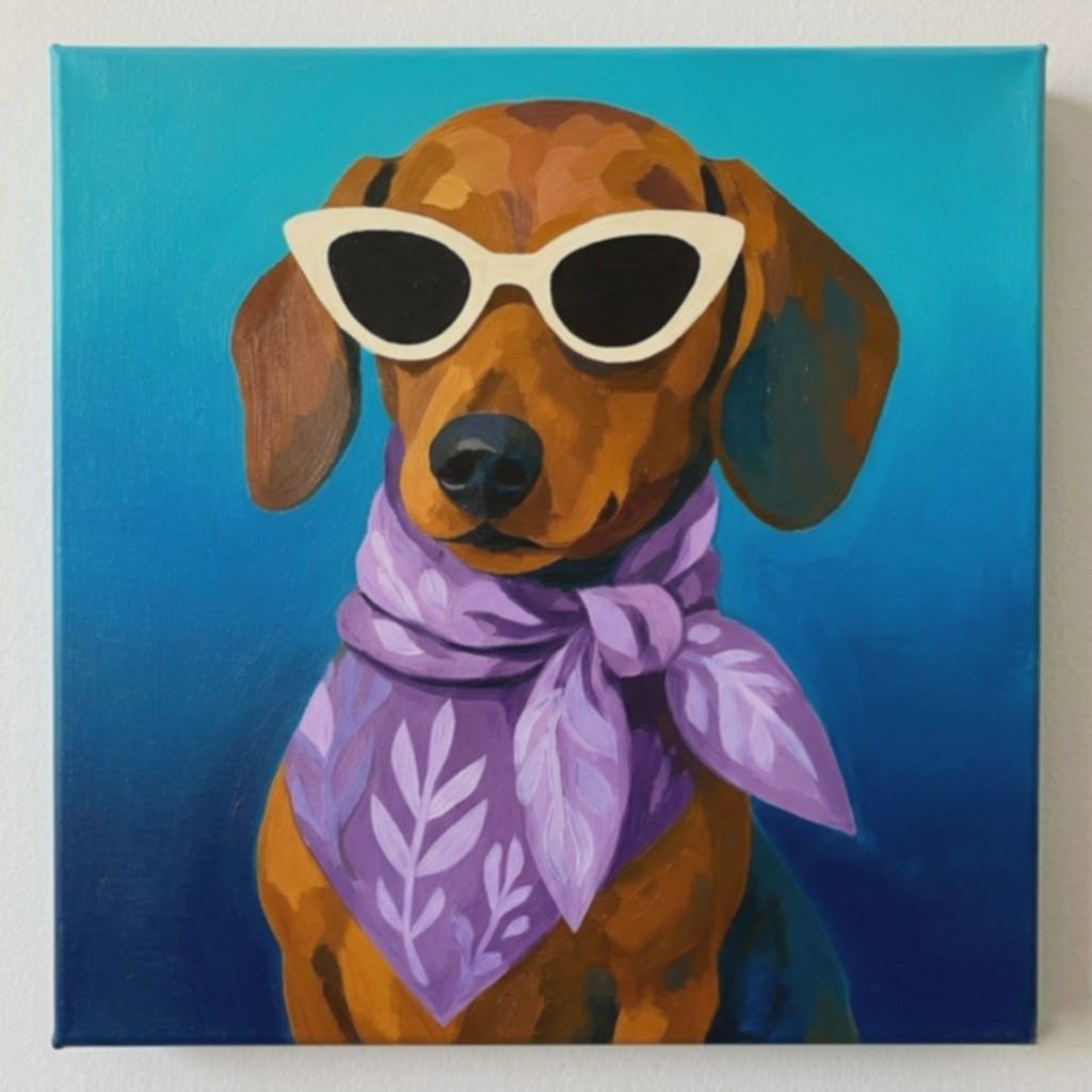 Customized Pet portrait (Category: Art & Prints) located in Malabon City. Submitted by sharu.ariza (Listing ID 1439033868, Image 3). Description: Medium: Acrylic on wooden framed canvas, varnished. Dimensions: 12"x12" (30cm x 30cm) With Certificate of Authenticity.