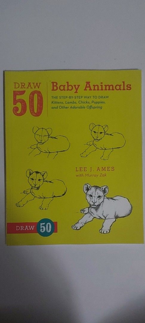 Draw 50 Books by Lee J. Ames (Category: Children's Books) located in Manila. Submitted by lueeariann47733 (Listing ID 1438927674, Image 2). Description: Collection of Draw 50 books by Lee J. Ames. Includes "Draw 50 Magical Creatures", "Draw 50 Baby Animals", "Draw 50 Beasties", and "Draw the Draw 50 Way". Each book features step-by-step instructions for drawing various subjects. Perfect for aspiring artists or those looking to improve their drawi