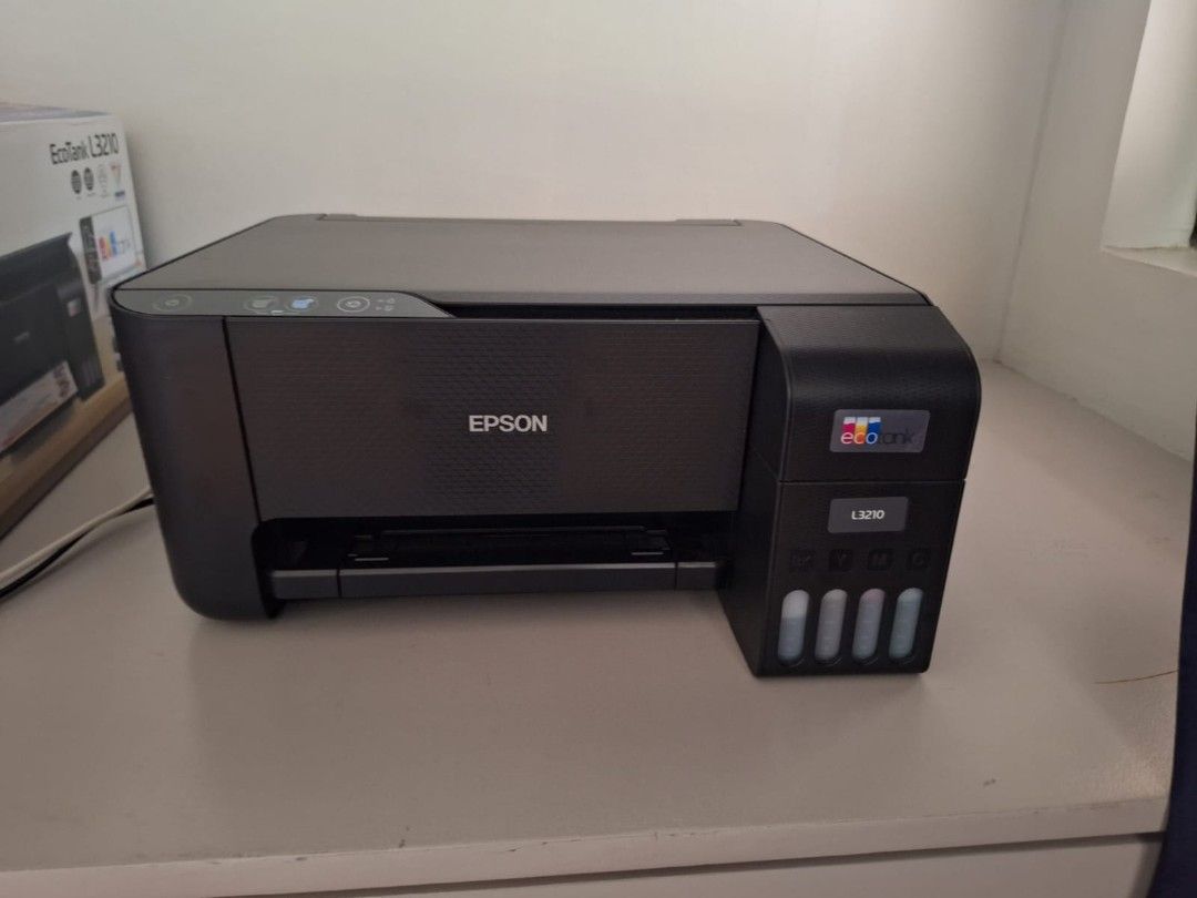 Epson EcoTank L3210 Printer (Category: Printers, Scanners & Copiers) located in Makati City. Submitted by urplugph (Listing ID 1439047872, Image 1). Description: Epson ecotank L3210 for sale only used it twice with reciept rfs not needed just trying to clear up. can do Meetup or delivery with .