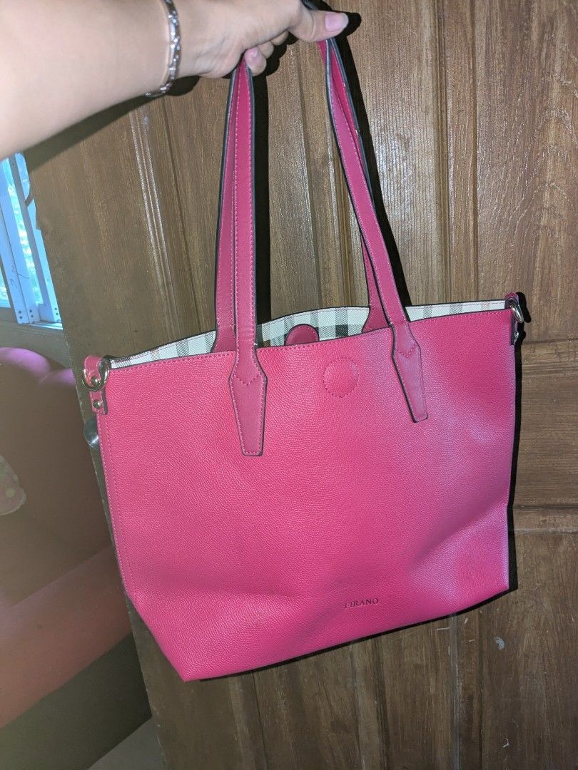 Firano Italy Tote Bag (Category: Shoulder Bags) located in Iloilo. Submitted by seoltang_0000 (Listing ID 1438926176, Image 3). Description: Firano Italy Tote bag ( Japan thrift) -pink in color -like new condition -RFS: decluttering.