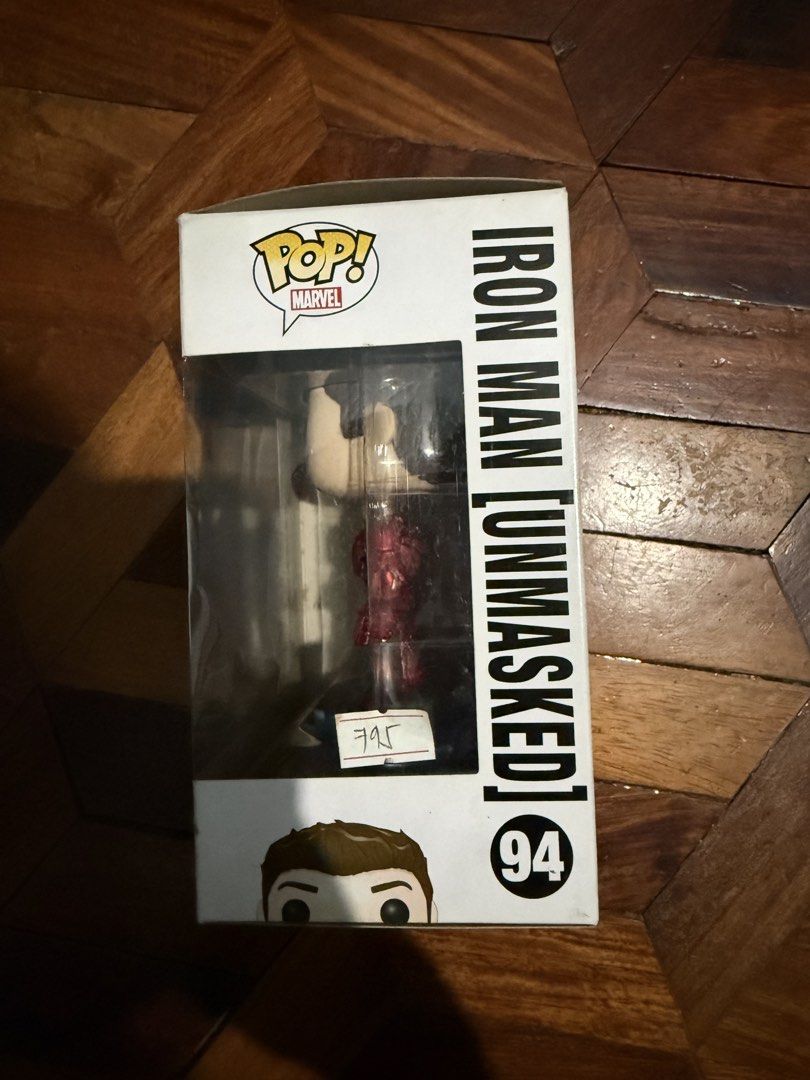 Funko Pop! Marvel Iron Man (Unmasked) #94 (Category: Designer & Blind Box Toys) located in Makati City. Submitted by clutterfreejia (Listing ID 1438883738, Image 2). Description: - Funko Pop! Marvel Iron Man (Unmasked) #94 - Collectible figure Rfs: decluttering.