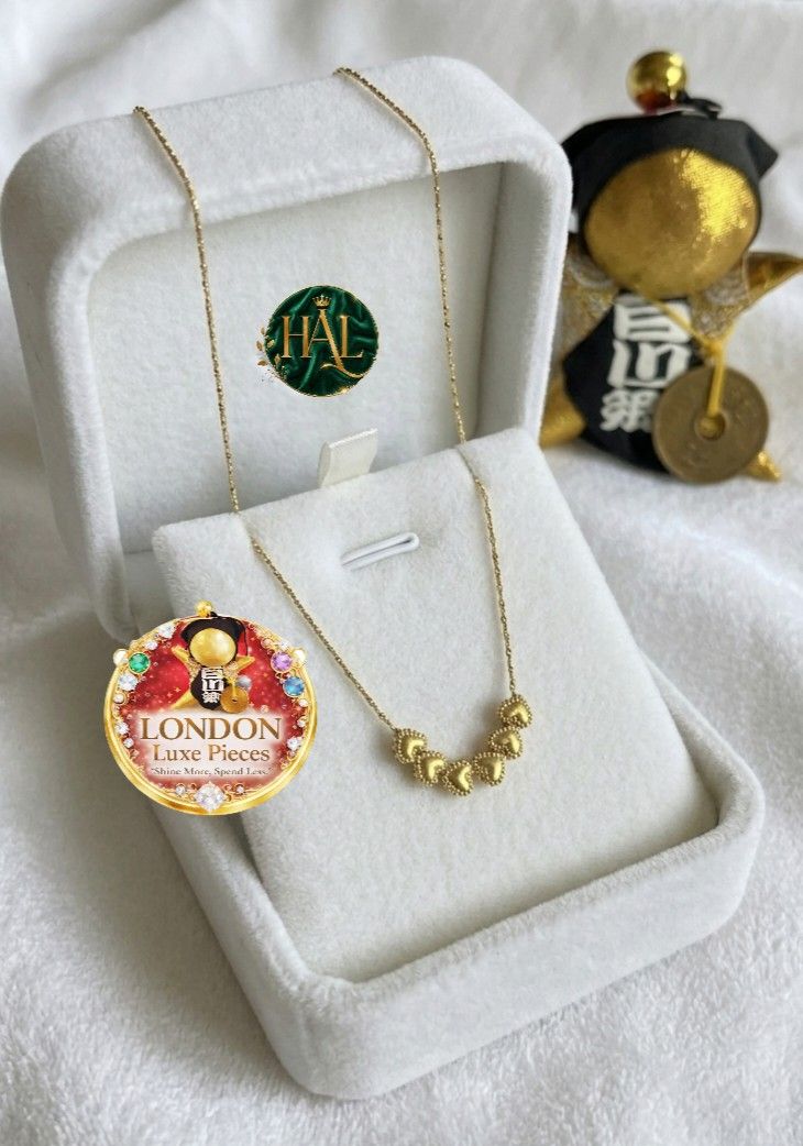 Gold Beaded Necklace (Category: Necklaces) located in Quezon City. Submitted by lovevintage00 (Listing ID 1438881018, Image 1). Description: AVAILABLE NOW‼️🍀🪬 * Effortless, on-the-go jewelry made for everyday lifestyle ✨ * Clean, classy, and luxe-looking designs that upgrade any outfit instantly * Long-lasting shine that stays fresh and doesn’t easily fade or tarnish * Built for daily wear * Lightweight and comfortable — perfect all-day use * A