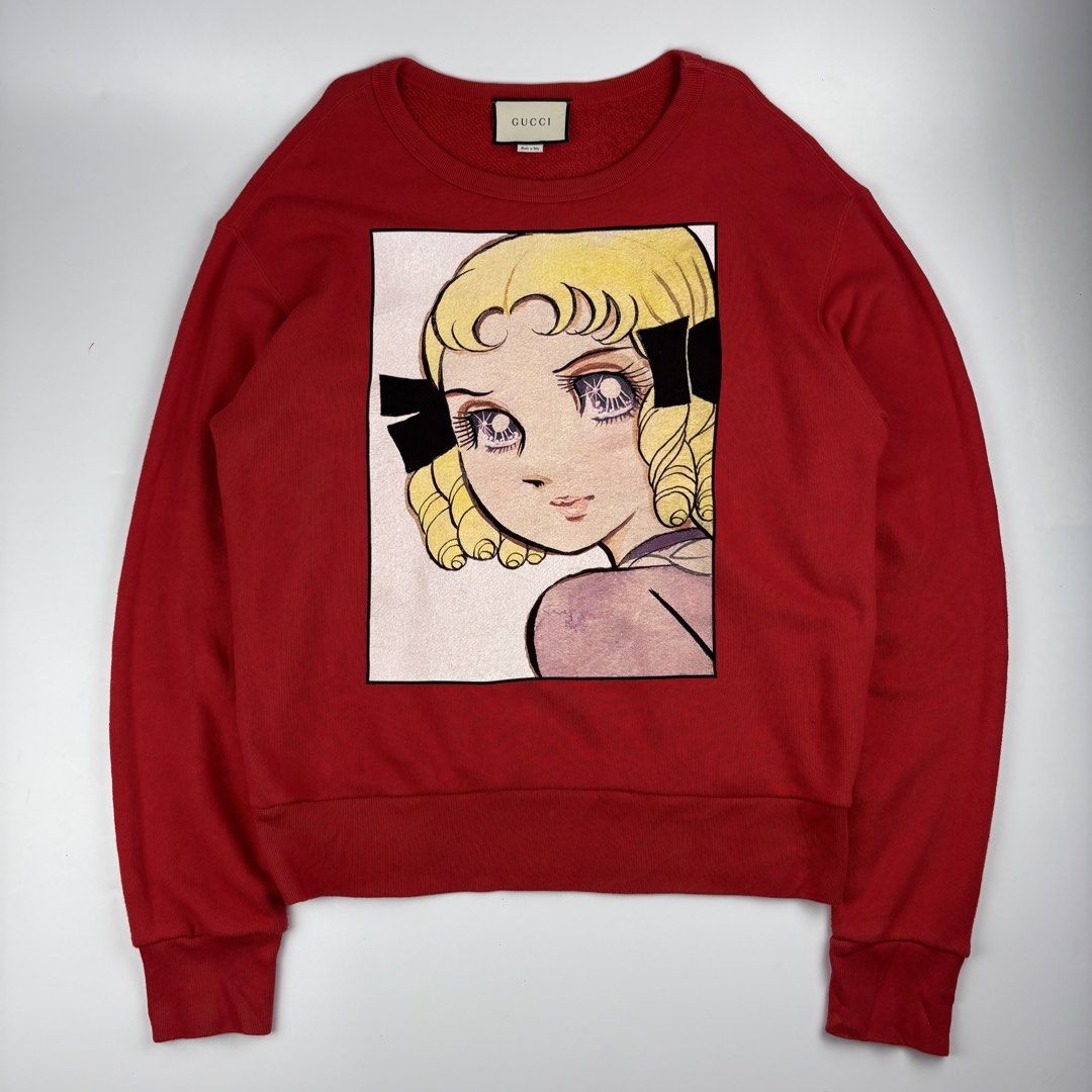 Gucci - Chikae Ide - Chie Hosokawa Printed Sweater (Category: Luxury Apparel) located in Bacolod City. Submitted by cast.archives (Listing ID 1438915992, Image 1). Description: Gucci - Chikae Ide - Chie Hosokawa Printed Sweater Authentic Size: Small fits Large Condition: Excellent Flaw: minor hairline Width: 23" Length: 28".