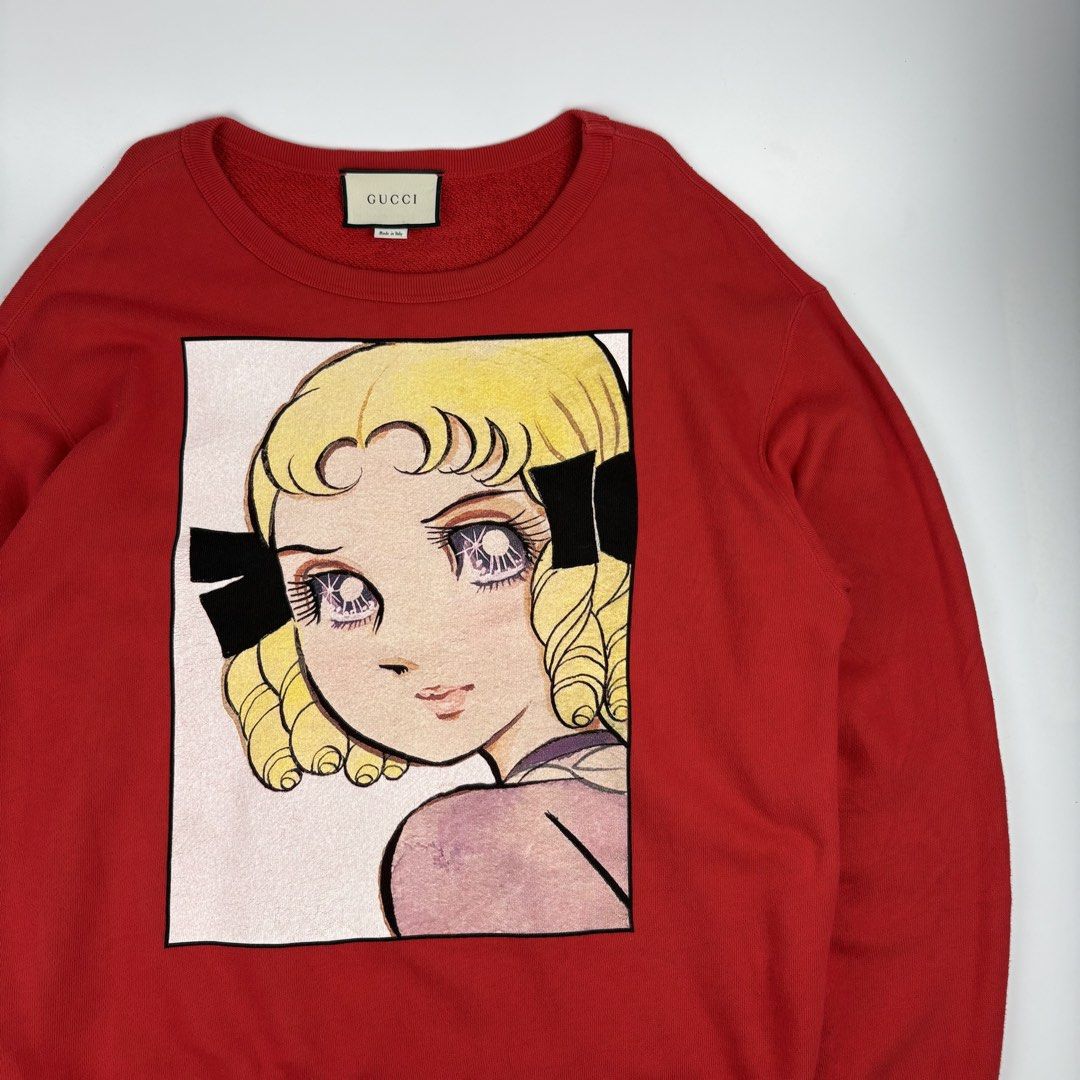 Gucci - Chikae Ide - Chie Hosokawa Printed Sweater (Category: Luxury Apparel) located in Bacolod City. Submitted by cast.archives (Listing ID 1438915992, Image 3). Description: Gucci - Chikae Ide - Chie Hosokawa Printed Sweater Authentic Size: Small fits Large Condition: Excellent Flaw: minor hairline Width: 23" Length: 28".