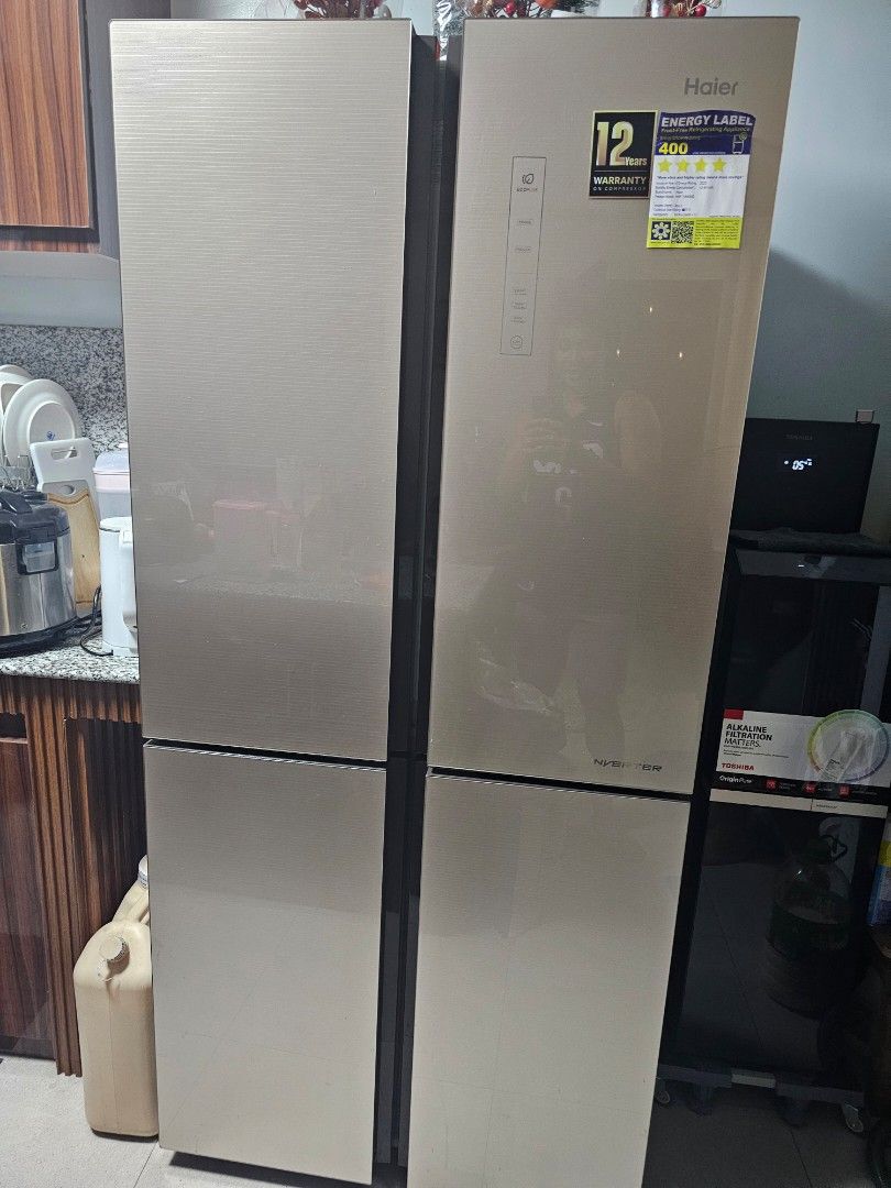 Haier 4-Door Inverter Refrigerator (Category: Refrigerators and Freezers) located in Cainta. Submitted by lorraes (Listing ID 1438961937, Image 1). Description: ❄️ FOR SALE: Haier HRF-IVT560GC Multi-Door Inverter Refrigerator ❄️ 💰 Selling Price: ₱35,000 only 📍 Location: Muzon, Taytay Rizal 🚚 Pick-up only ✅ 2 years pa lang ginagamit ✅ With original receipt from Ansons ✅ No scratches / very well maintained ✅ Working perfectly / super lamig pa ✅ 