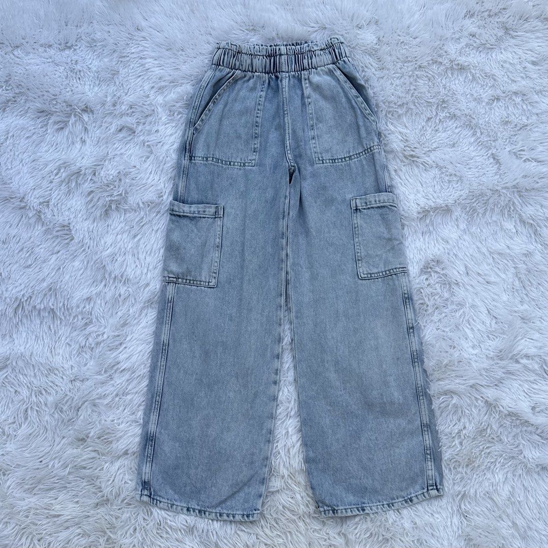 H&M wide leg pants 8-9T (Category: Babies & Kids Fashion) located in Dagupan City. Submitted by flor_sandra (Listing ID 1438983649, Image 1). Description: Dimensions L -31” W -20” stretches up to 30” (garterized) No flaws.