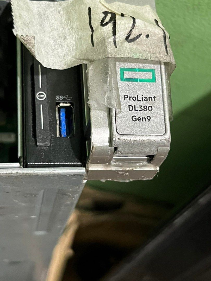 HP ProLiant DL380 Gen9 Server (Category: Laptops & Notebooks) located in Makati City. Submitted by myapplegates (Listing ID 1438961475, Image 3). Description: - HP ProLiant DL380 Gen9 Server - Intel Xeon E5-2620v3 processor @ 2.40GHz - Rack-mountable design - Multiple drive bays - iLO 4 IPv4 address included Dual proc Dual supply No hdd No memory.