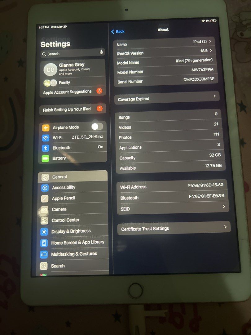 Ipad 7th gen (Category: iPad) located in Pasay City. Submitted by mgprepollo (Listing ID 1438927904, Image 1). Description: .