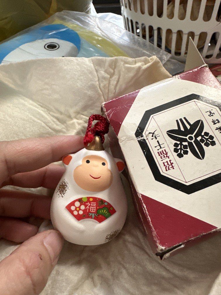 Japanese Zodiac Figurines (Category: Other Home Decor) located in Cainta. Submitted by shopbyyna (Listing ID 1438928334, Image 2). Description: - Japanese zodiac figurine set - Includes: tiger, boar, dog, and monkey - White figurines with colorful accents - Each has a red cord - Monkey figurine comes with original box - Decorative items ➡️➡️ 100 each .