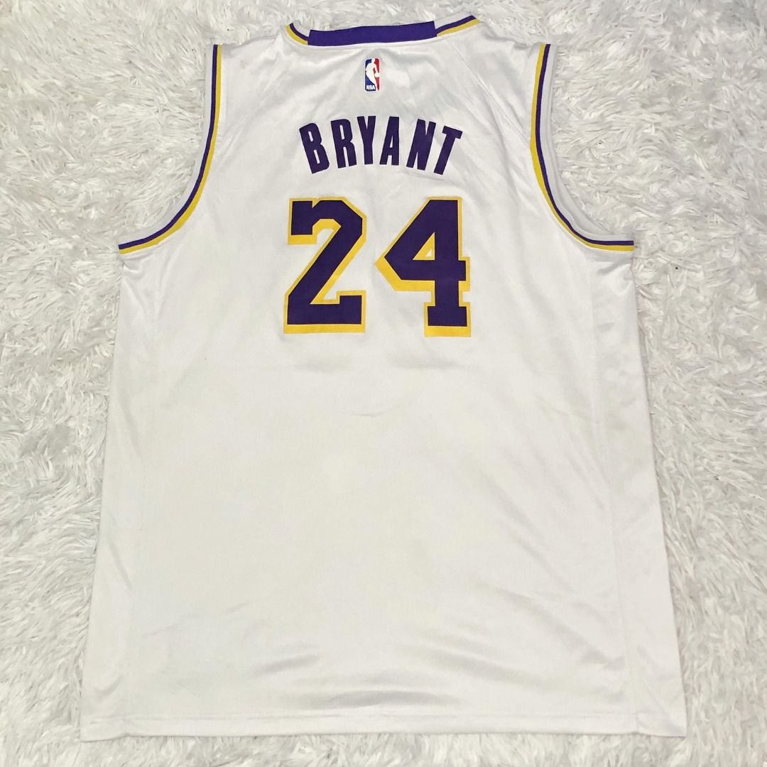 Kobe Bryant Jersey (Category: Activewear) located in Baguio. Submitted by sellingtonshop (Listing ID 1438947023, Image 2). Description: j73. Nike Los Angeles Lakers jersey #24 Kobe Bryant Size: XL Dimes: 31 x 25 Condition: very good Issue: small stain 1280.