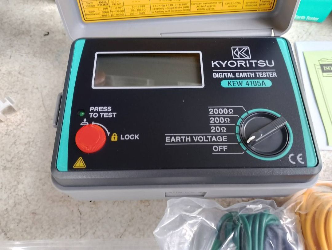kyoritsu digital earth tester Specs: KEW4105a (Category: Everything Else Others) located in Manila. Submitted by joeyroque09 (Listing ID 1438898749, Image 2). Description: kyoritsu digital earth tester Specs: KEW4105a Price: 24300.