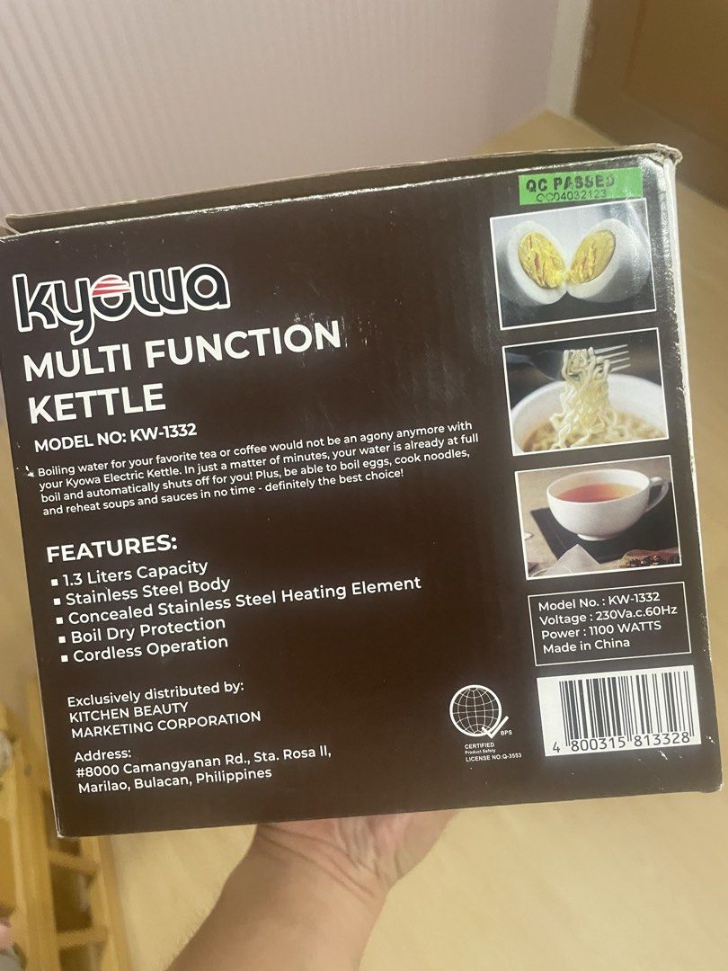 KYOWA MULTI FUNCTIONAL KETTLE 1.3L (Category: Cookers) located in Manila. Submitted by bedlambuzz (Listing ID 1438988497, Image 2). Description: .
