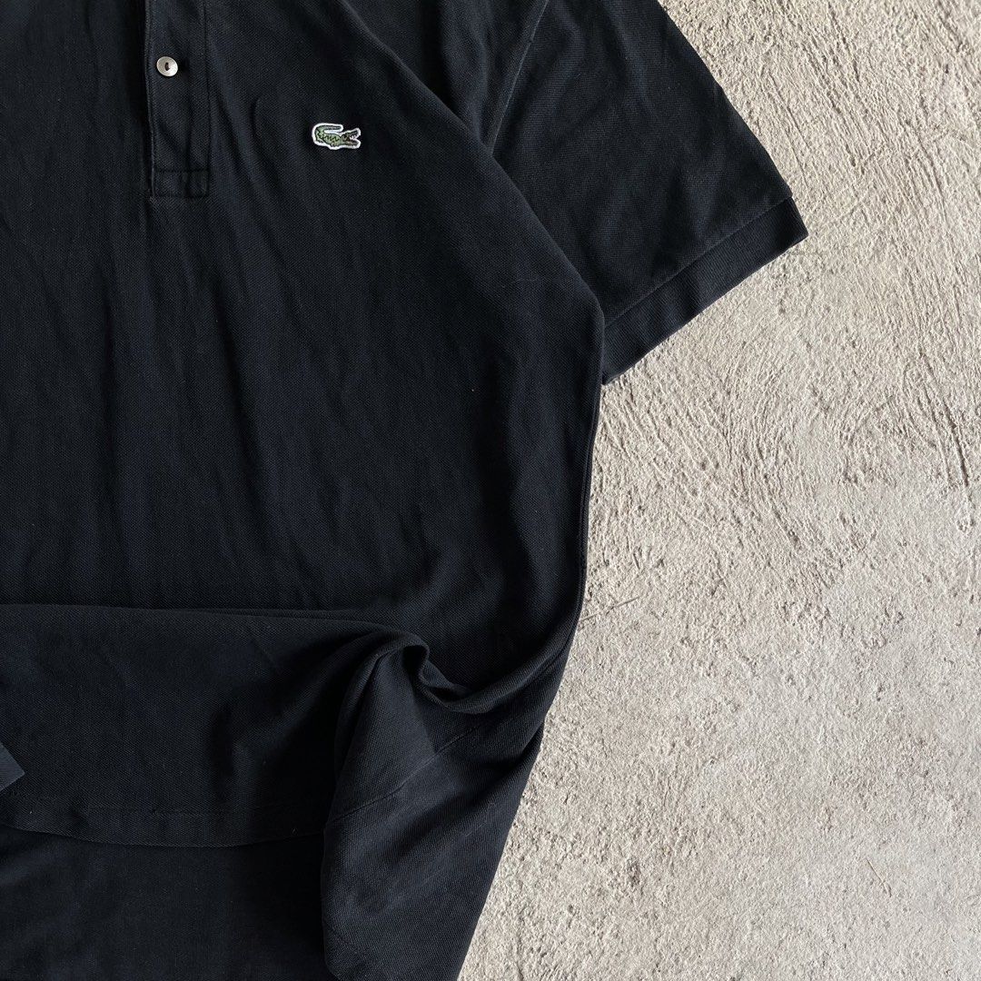 Lacoste Black Polo Shirt (Category: Tshirts & Polo Shirts ) located in Manila. Submitted by lesterrrrrr (Listing ID 1438919410, Image 2). Description: Lacoste black polo shirt. Features the classic crocodile logo. Collared neckline and short sleeves. Comfortable fabric..