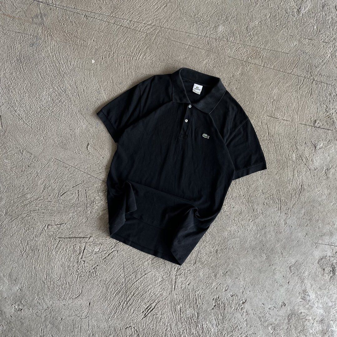 Lacoste Black Polo Shirt (Category: Tshirts & Polo Shirts ) located in Manila. Submitted by lesterrrrrr (Listing ID 1438919410, Image 1). Description: Lacoste black polo shirt. Features the classic crocodile logo. Collared neckline and short sleeves. Comfortable fabric..