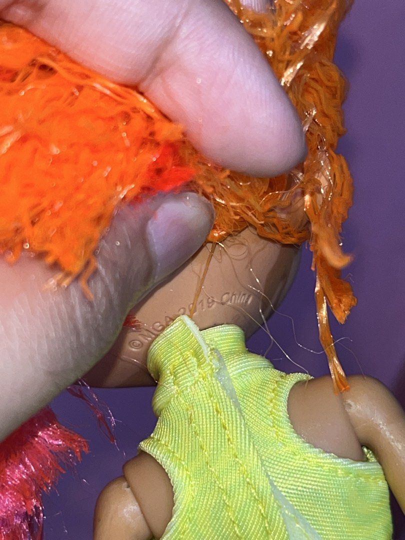 LOL Surprise OMG Doll (Category: Kids Toys) located in Baguio. Submitted by ibarrajenn02122 (Listing ID 1438954984, Image 3). Description: LOL Surprise OMG doll with orange and pink hair, wearing a neon yellow outfit. Features articulated limbs and curly hair. WE SHIP NATIONWIDE DA:MAHARLIKA & LT 📍BAGUIO CITY.