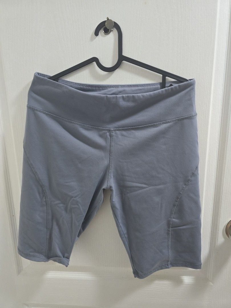 Lululemon Athletica Shorts Size 10 (Category: Shorts) located in Pasig City. Submitted by callmemaf (Listing ID 1438918471, Image 1). Description: - Lululemon Athletica shorts - Size 10 - Gray color - High-waisted - Fitted design - Visible stitching details - Designed in Vancouver, Made in Cambodia.