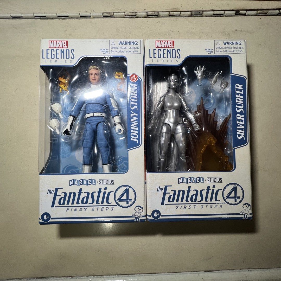 Marvel Legends Johnny Storm and Silver Surfer (Set Only) (Category: Figurines & Statues) located in Mandaluyong City. Submitted by 8bitvictor (Listing ID 1439023203, Image 1). Description: Marvel Legends Fantastic Four First Steps Human Torch and Shalla Bal MISB Set Only Item is located in Mandaluyong Price is slightly negotiable but I can offer bigger discounts if you bundle it with other items. Payment via Gcash, Gotyme, or Maya Shipping via la