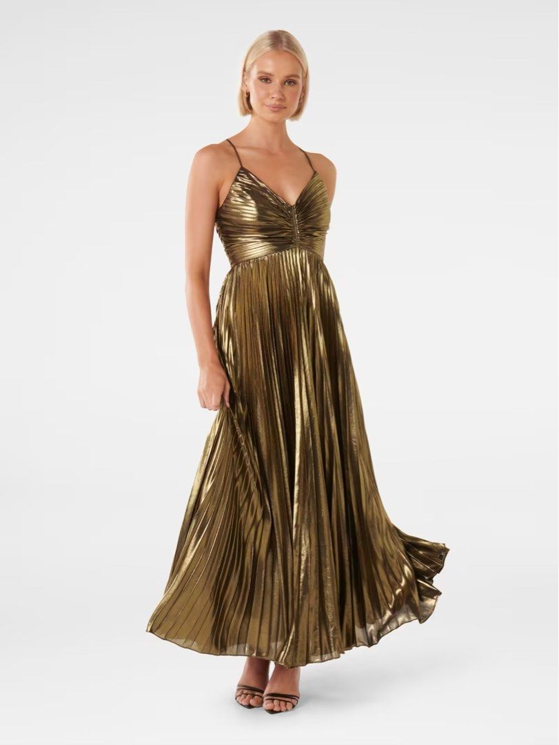 metallic gold maxi dress (Category: Evening dresses & gowns) located in Taguig. Submitted by shoppiaholic (Listing ID 1438890471, Image 1). Description: .