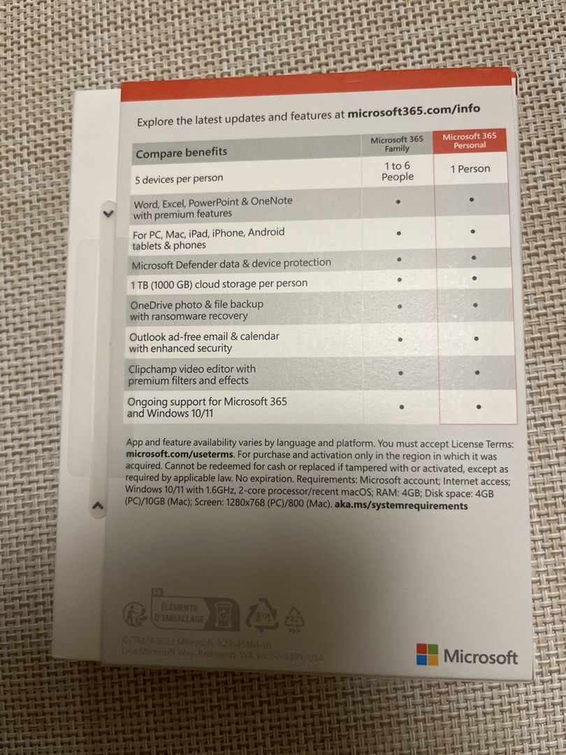 Microsoft 365 Personal - 12-Month Subscription459457102768384001