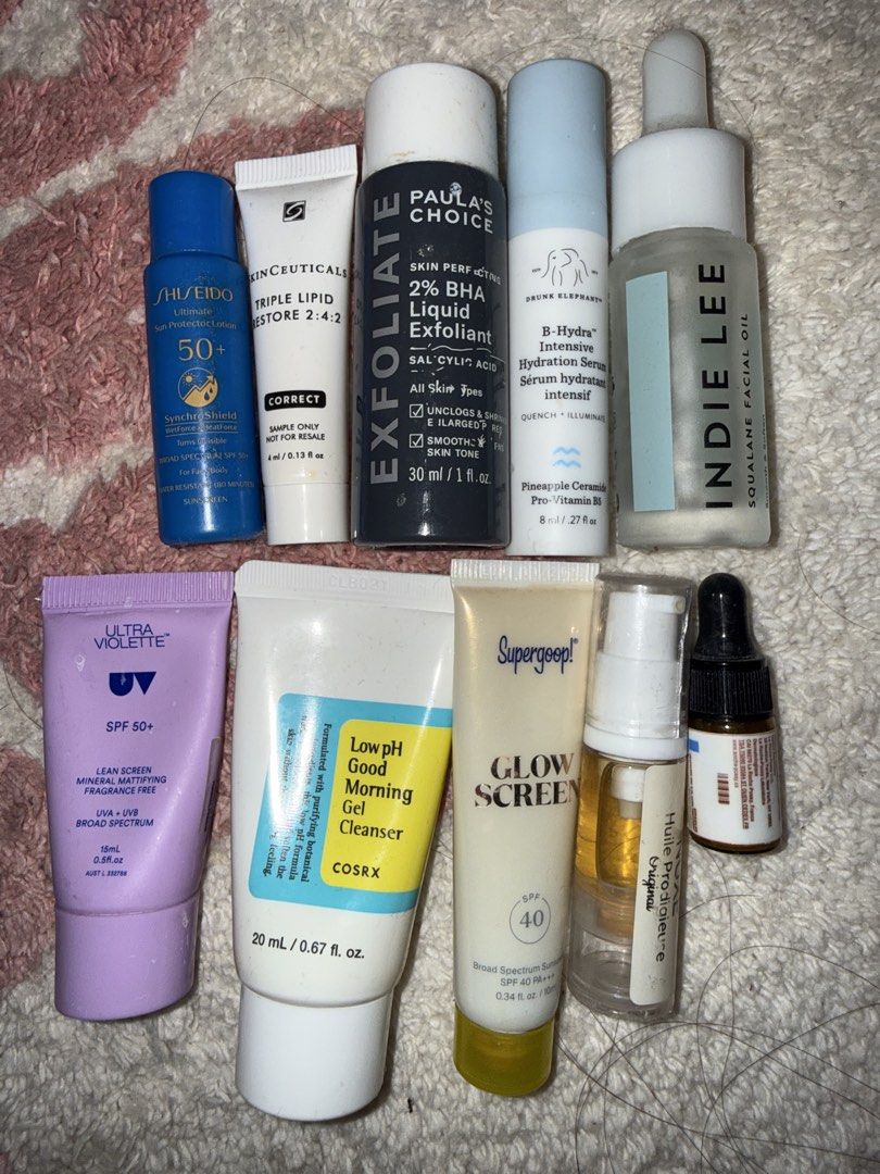 Mixed Skincare Bundle (Used) (Category: Face Care) located in Cabanatuan. Submitted by makeup_goodies (Listing ID 1439035365, Image 2). Description: TAKE ALL. WHAT YOU SEE IS WHAT YOU GET. Manage your expectation All 10 items for ₱250 only..