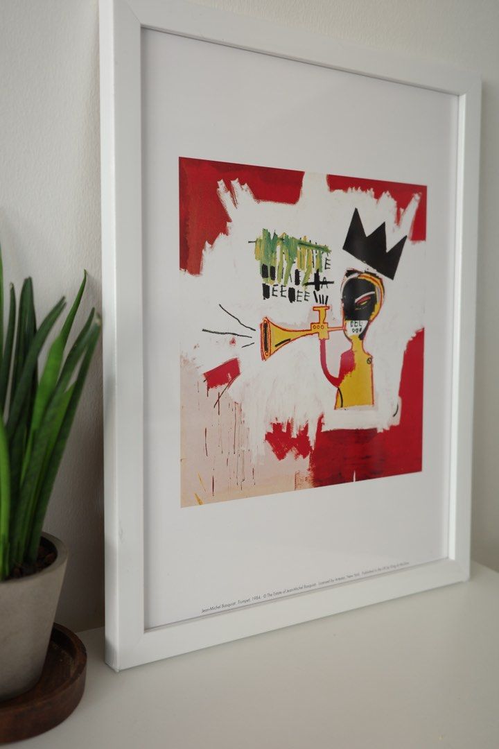 MoMA Design Store Art Prints (Basquiat) (Category: Art & Prints) located in Quezon City. Submitted by ayn_07 (Listing ID 1439008053, Image 2). Description: LEGIT MOMA PRINT Basquiat: Trumpet Framed Print Size with frame: 15in x 12in *frame with protective covering.
