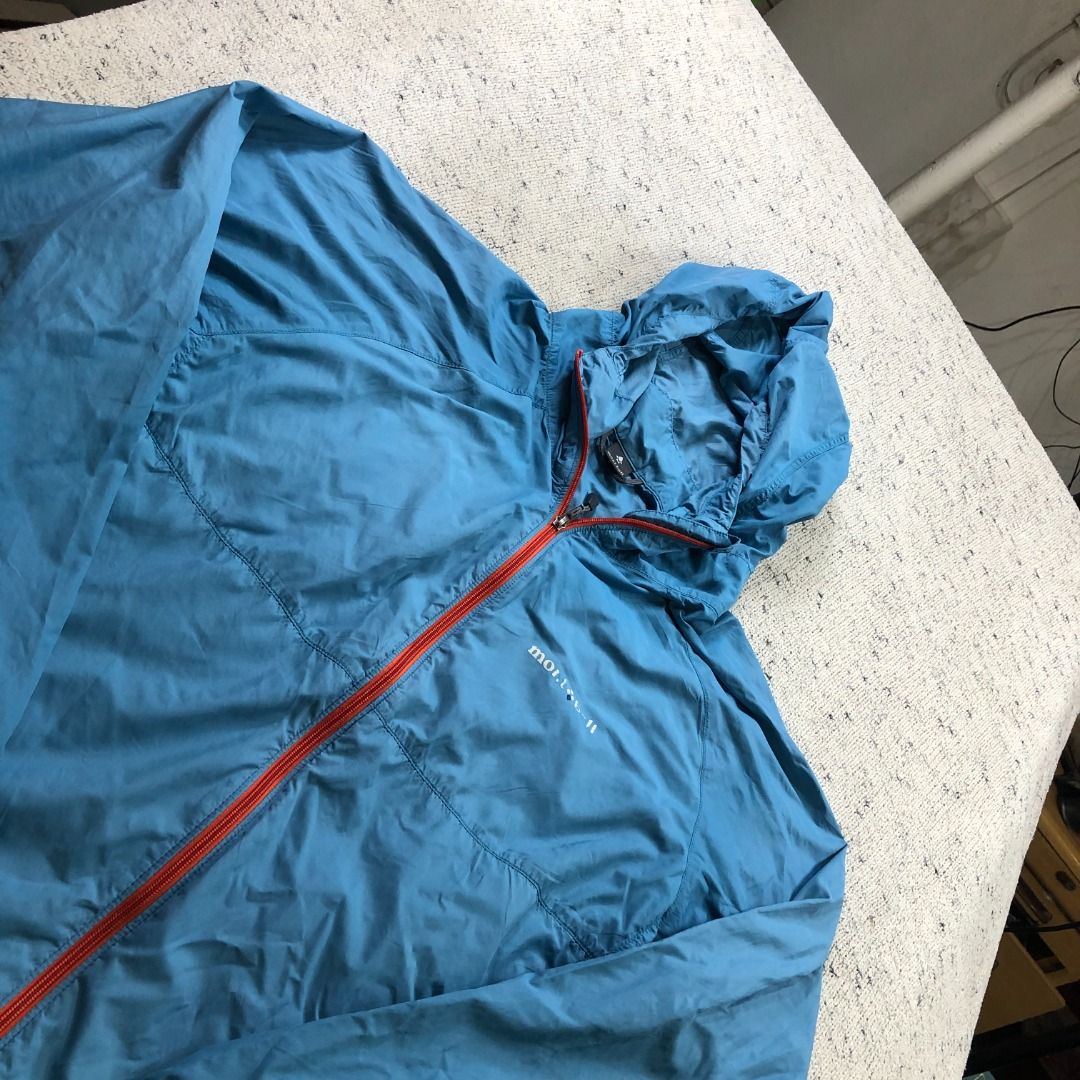 MONTBELL U.L. Stretch Wind Hooded Jacket Men's Medium (Category: Coats, Jackets and Outerwear) located in Santa Rosa. Submitted by sergids (Listing ID 1438941697, Image 1). Description: MONTBELL U.L. Stretch Wind Hooded Jacket Men's Medium Great condition. Check fitting tops to ensure this fits you. Dimensions below are exact measurements, see pics as well for comparison. 9/10 Condition and Colorway Dimensions: Check pic slide for actual size and