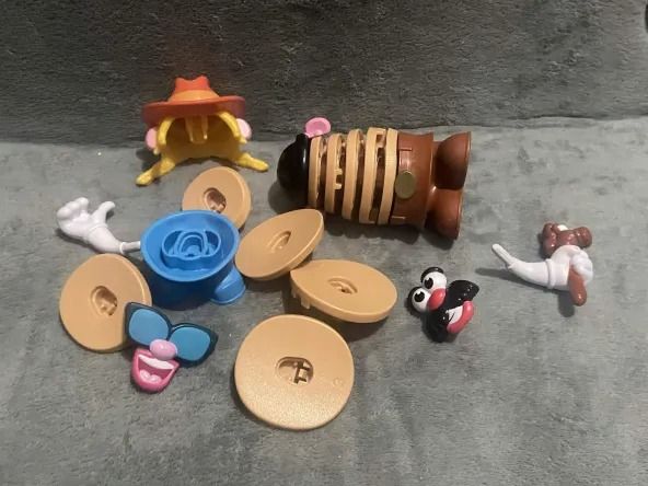 Mr. Potato Head Chips Stack Figure (Category: Designer & Blind Box Toys) located in Valenzuela. Submitted by feur.u (Listing ID 1439016808, Image 2). Description: - missing arm - sold per piece.