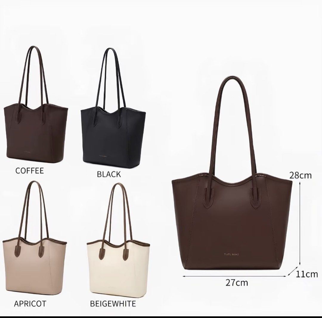 Mumuselect Tote Bag (Category: Tote Bags) located in Manila. Submitted by declutteross (Listing ID 1437872493, Image 2). Description: - Mumuselect tote bag in Black. - Dimensions: 28cm (height) x 27cm (width) x 11cm (depth). - Features a spacious interior. - Perfect for daily essentials..