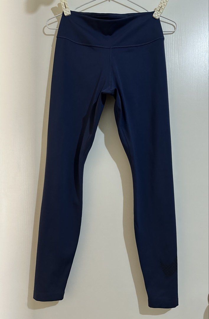 Nike Navy Blue Leggings (Category: Activewear) located in San Juan City. Submitted by innaseller (Listing ID 1439024723, Image 1). Description: Nike Navy blue leggings - High-waisted design - Nike logo detail - Ideal for workouts and casual wear.