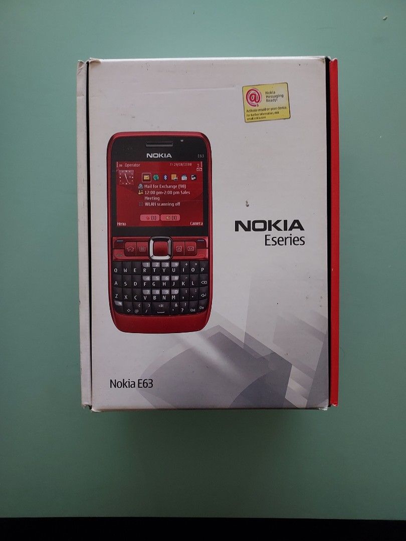 Nokia E63 (Category: Early Generation Mobile Phones) located in Masjid Tanah. Submitted by isspark90 (Listing ID 1438932648, Image 1). Description: berminat pm nokia e63 tahun 2008 masih berfungsi dengan baik jual sebagai koleksi atau pakai harga 150 tak termasuk pos.
