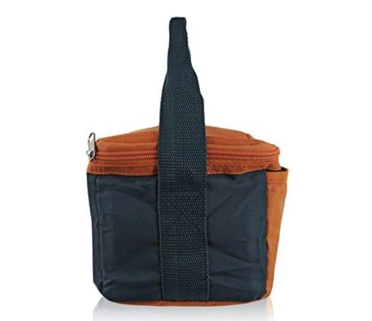 Nu by Blue Avocado Small Cooler 4.2L (Category: Food Organization & Storage) located in Pasig City. Submitted by nakamuraka (Listing ID 1438892505, Image 3). Description: Nu by Blue Avocado Insulated Cooler Bag -Color: Orange/Green Pine - Holds up to 6 cans - 4.2L capacity - Zipper closure - Easy-carry handle - Vibrant orange and blue design - Ideal for picnics, beach trips, and everyday use .