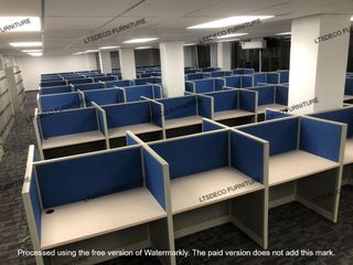 White Office Desk with Dividers Office Partition Office Furniture ...