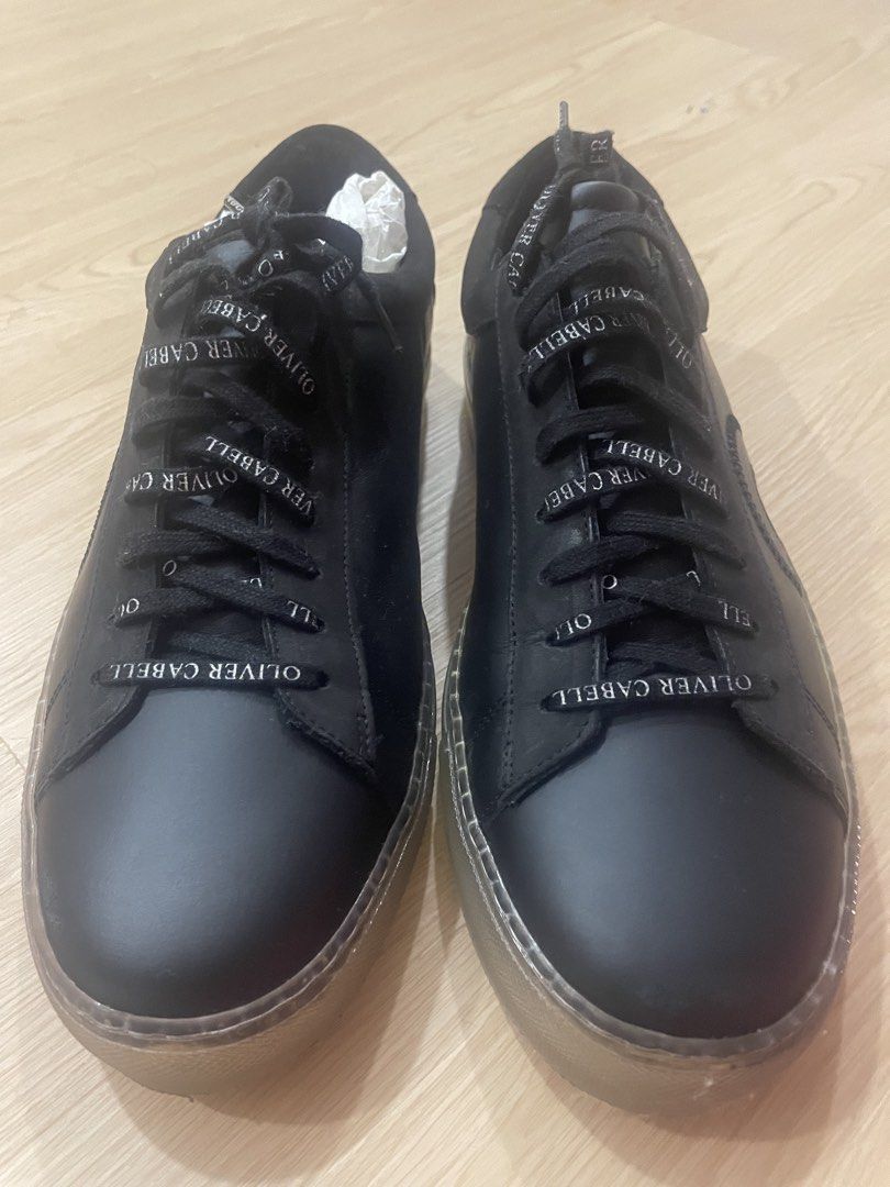Oliver Cabell Low 1 Black Ghost (Category: Sneakers) located in Manila. Submitted by bedlambuzz (Listing ID 1439003622, Image 2). Description: Complete with box and shoe bag Worn 2 times, sole still icy.