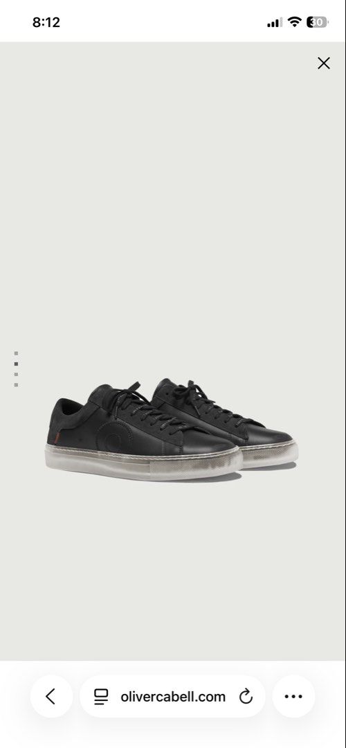 Oliver Cabell Low 1 Black Ghost (Category: Sneakers) located in Manila. Submitted by bedlambuzz (Listing ID 1439003622, Image 1). Description: Complete with box and shoe bag Worn 2 times, sole still icy.