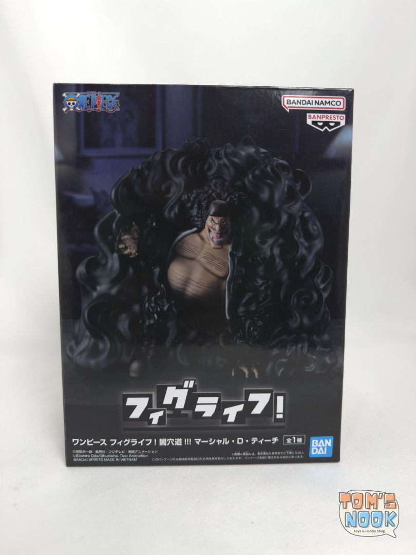 One Piece - Blackbeard (Marshall D. Teach) Black Hole!!! ver. - FigLife! Figure (Category: Toys & Games) located in Davao. Submitted by tommitotoys (Listing ID 1439063342, Image 1). Description: Blackbeard (Marshall D. Teach) Black Hole!!! ver. - One Piece - FigLife! Figure ✨ Condition: MIB 📍 Davao City 🚚 LBC CoD/CoP, JnT, Flash Express or weekend meetups 💰 GCash 💬 Price negotiable – message for offers 📦 Buyer shoulders shipping Message if i