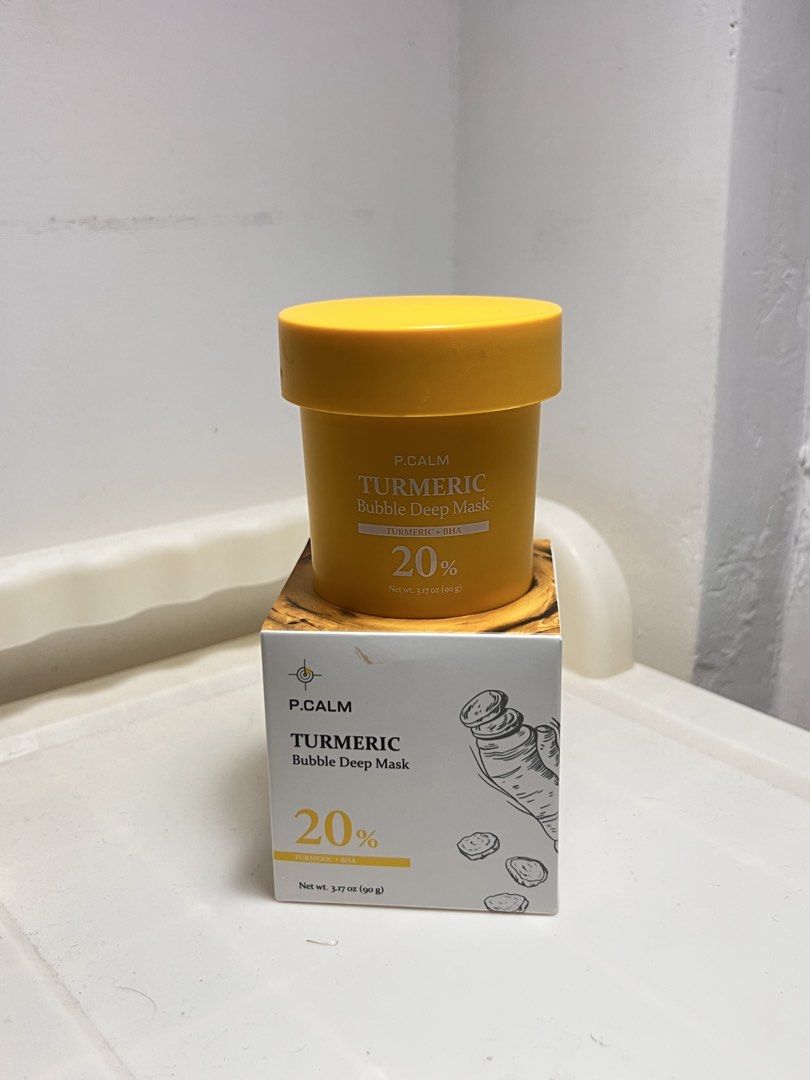P. Calm Turmeric Bubble Deep Mask (Category: Face Care) located in Bulacan. Submitted by jstnsmplcn (Listing ID 1438952486, Image 1). Description: - used once .