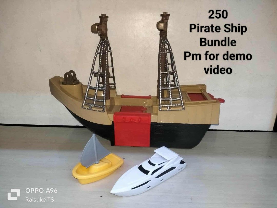Pirate Ship Bundle (Category: Toys & Games) located in Taguig. Submitted by raisuketoysshop (Listing ID 1439015909, Image 1). Description: PTPA PLEASE RESPECT POST AND PRICES.. Pamigay Sale!!.. Paubos Sale!!.. Tested working and in good condition.. What you see is what you get.. Please manage your expectations.. Pm for demo video +35% COD Sho pee Check Out (SHO PEE FEE + TAX + SHIPPING MATERIALS) +35 Pesos for check out link only Pick up/Ship via