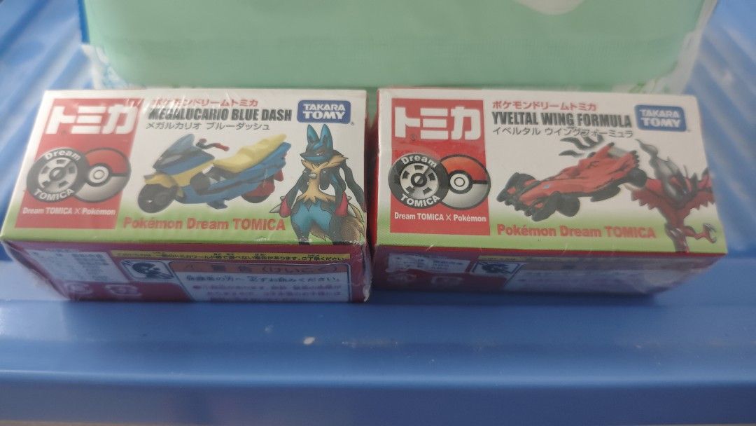 Pokemon Dream Tomica Car Set (Category: Vehicle & Diecast Models) located in Pasig City. Submitted by mxn_jp (Listing ID 1439035261, Image 1). Description: Tomica Pokemon Dream Cars for sale! Scale: 1/64 ✅Includes: Mega Lucario Blue Dash & Yveltal Wing Formula. Both cars are in original packaging. (Sealed) Great for Pokemon and Tomica collectors! Add these to your collection now! 💸Price Negotiable Meetups around Pasig or Binangonan area. Can do 